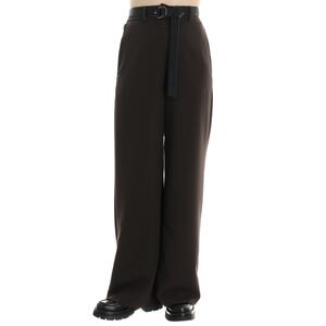 PANTALONE PALAZZO MARRONE